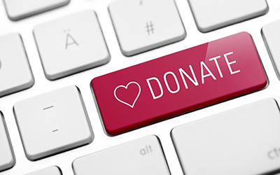 online donate key on keyboard